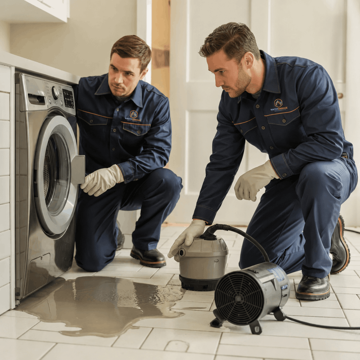 Appliance leak water damage cleanup in Austin TX